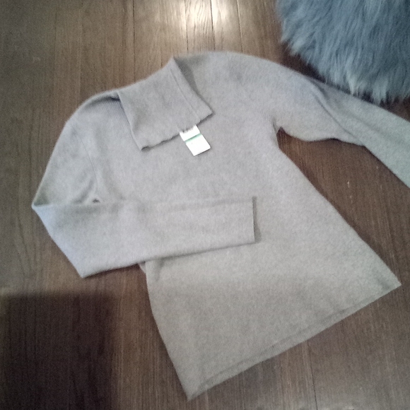 Style & Co Heather Grey Turtle Neck Sweater NWT - Picture 3 of 15